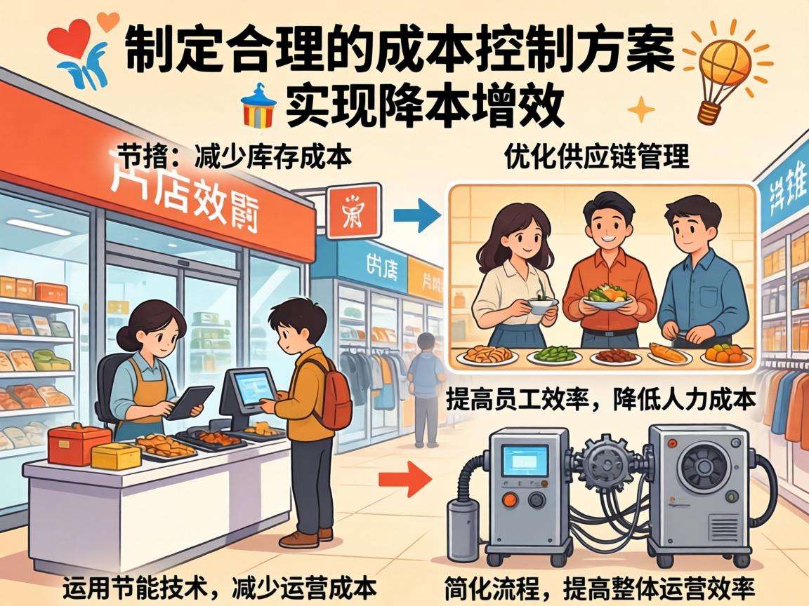 实体店如何制定合理的成本控制方案实现降本增效