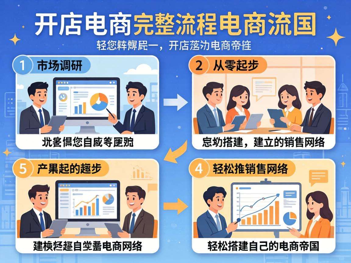 个人想做电商从零起步完整开店流程都包含哪些步骤