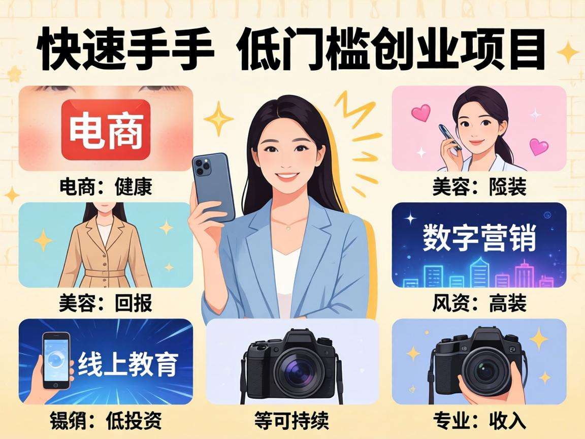 普通人能快速上手的低门槛创业项目都有哪些值得选
