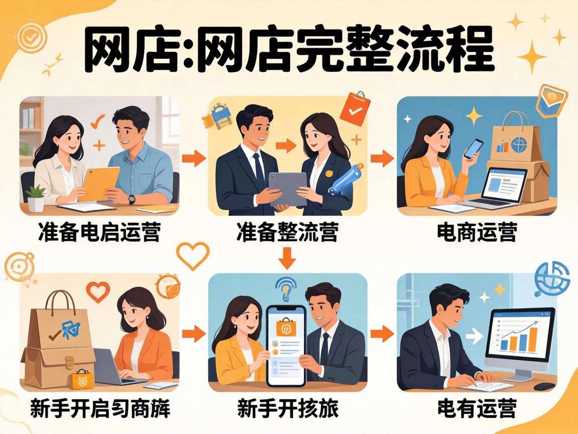 新手开网店完整流程具体都包含哪些核心步骤