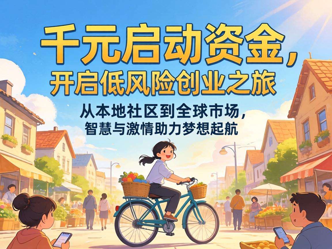 手头只有千元启动资金,能找到哪些靠谱的低风险创业方向