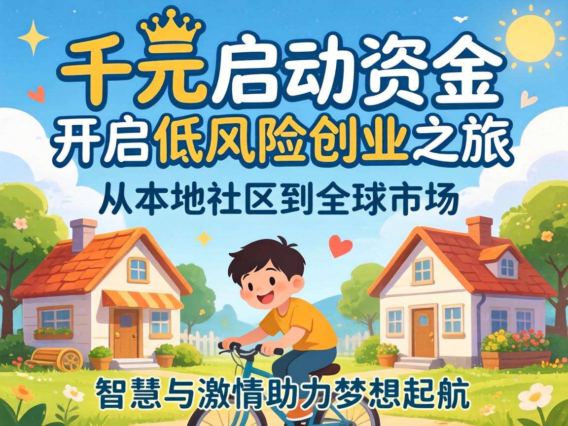 手头只有千元启动资金,能找到哪些靠谱的低风险创业方向