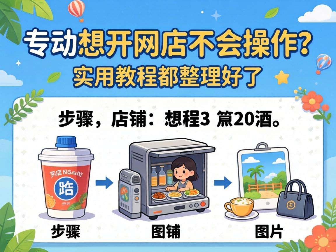 零基础想开网店不会操作?实用教程都整理好了