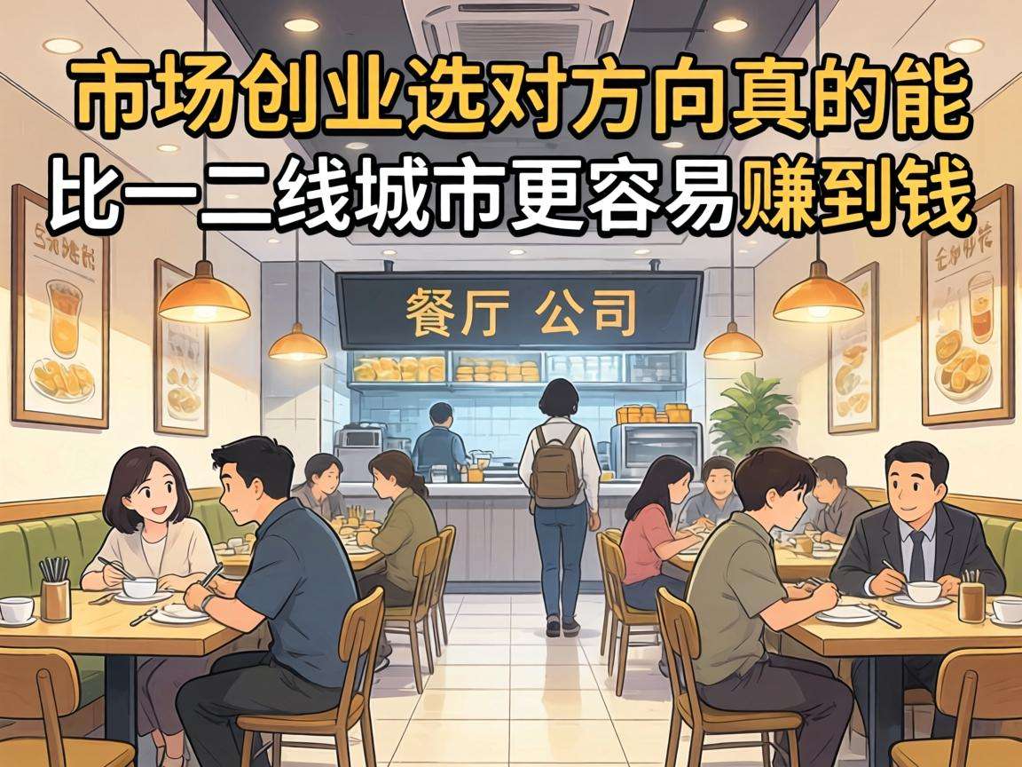 下沉市场创业选对方向真的能比一二线城市更容易赚到钱吗