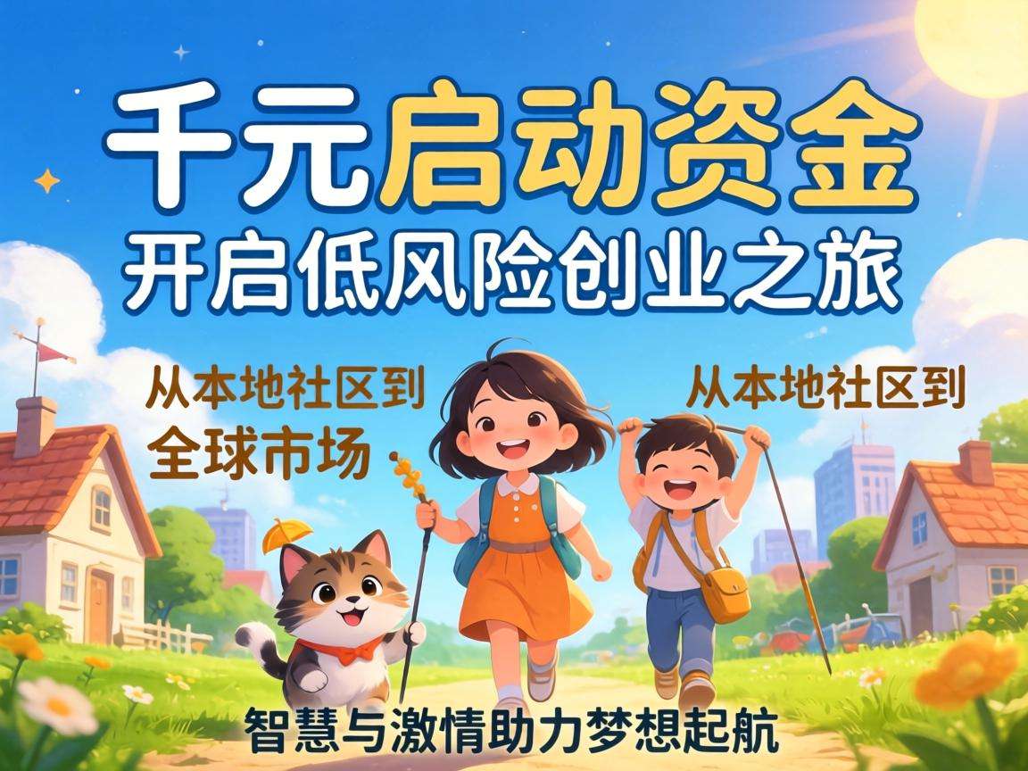 手头只有千元启动资金,能找到哪些靠谱的低风险创业方向