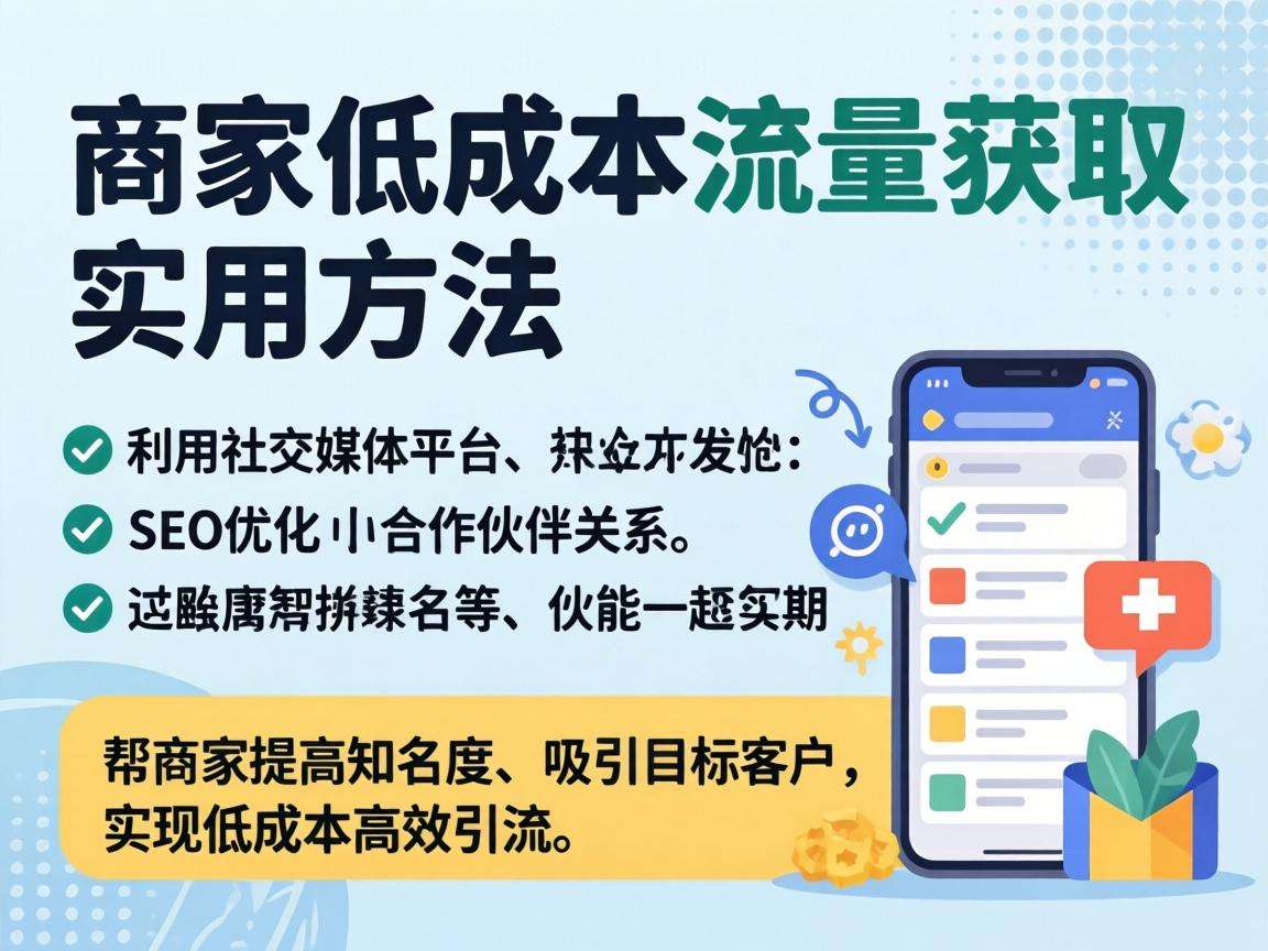 中小商家低成本流量获取的实用方法都有哪些