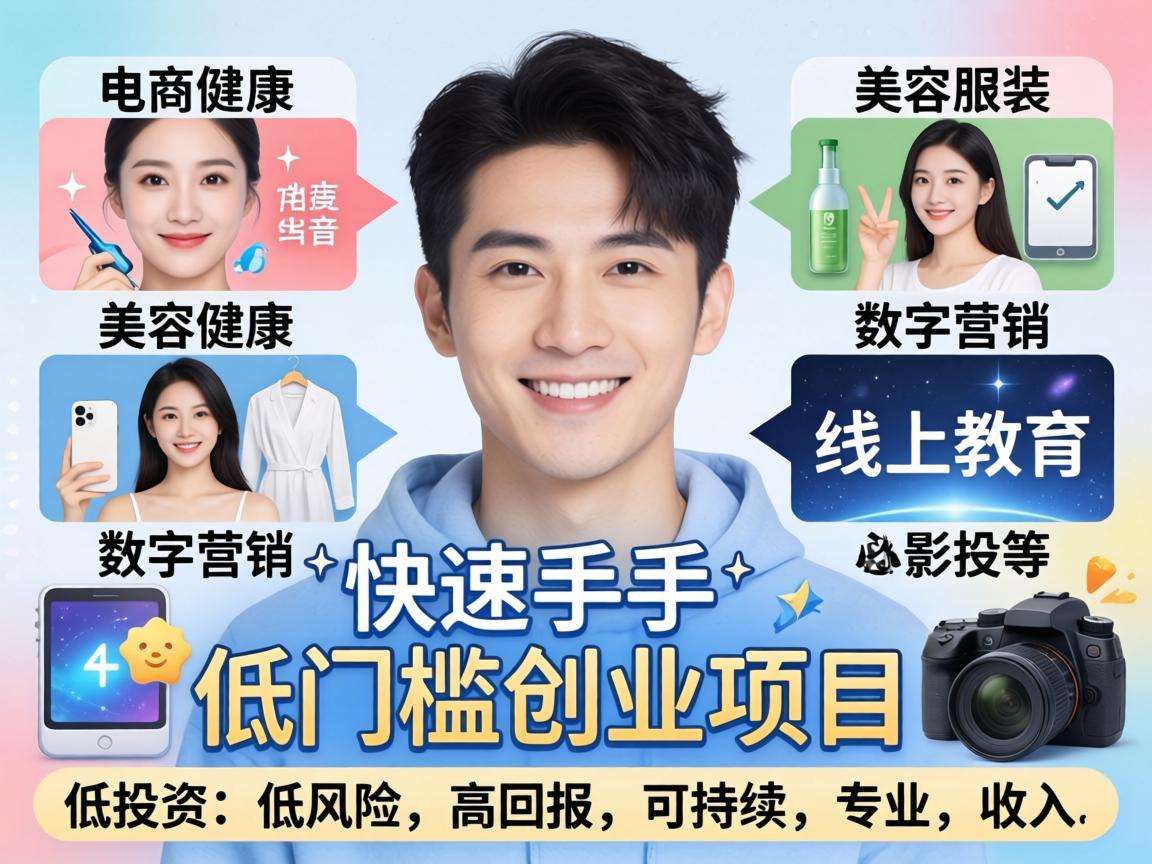 普通人能快速上手的低门槛创业项目都有哪些值得选