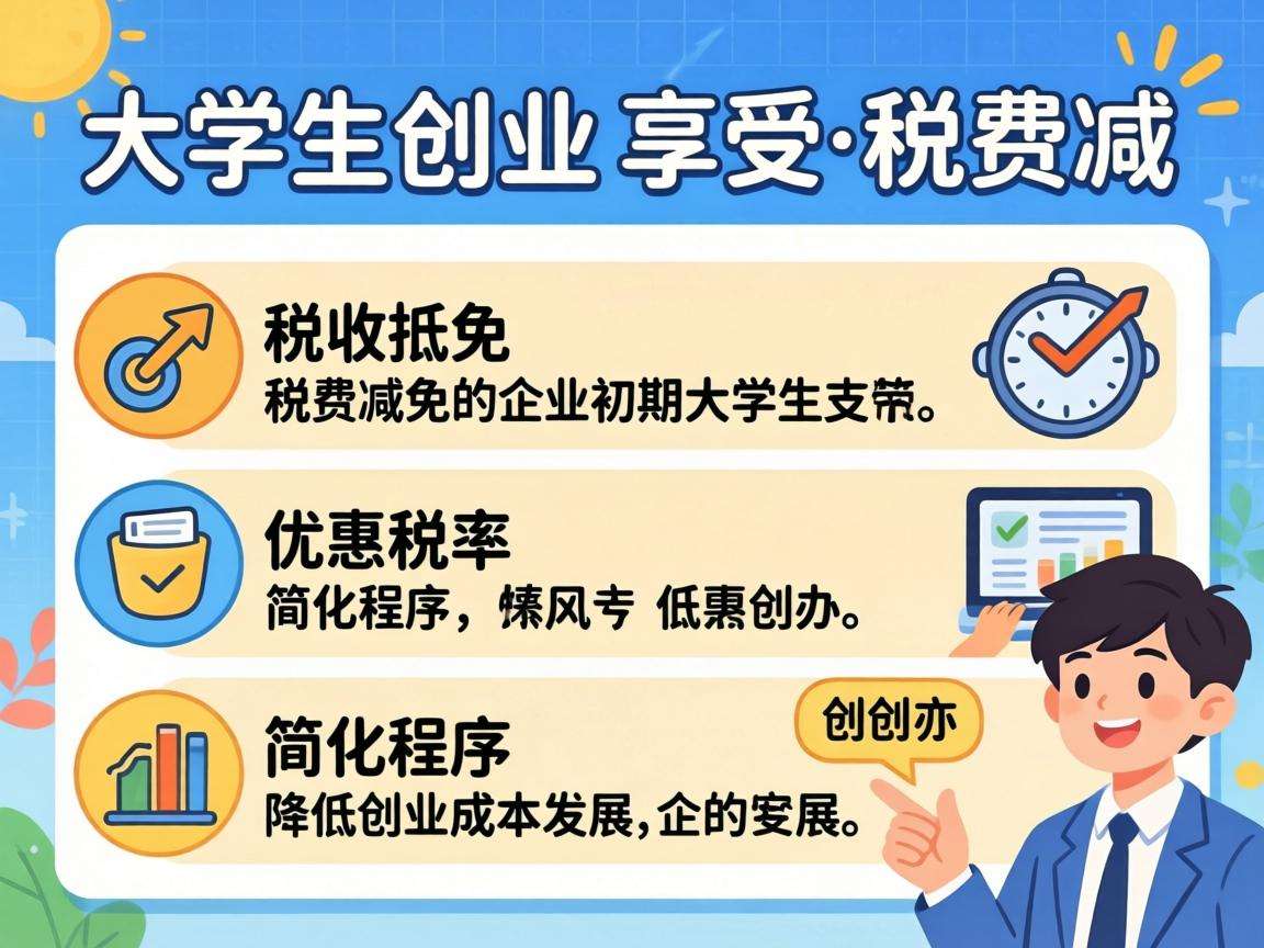 大学生创业可享受的税费减免政策具体都有哪些