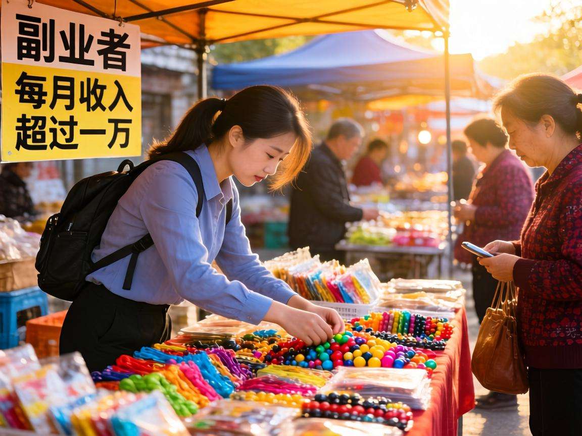 上班族靠副业摆摊月入过万?这些真实案例能给你哪些启发