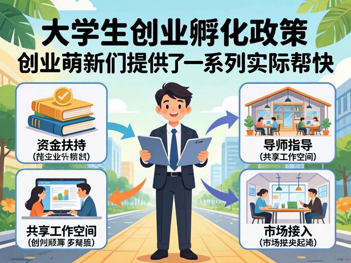 大学生创业孵化政策能为创业萌新们提供哪些实际帮扶