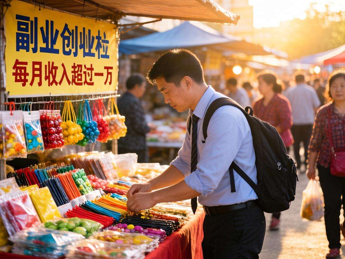 上班族靠副业摆摊月入过万?这些真实案例能给你哪些启发