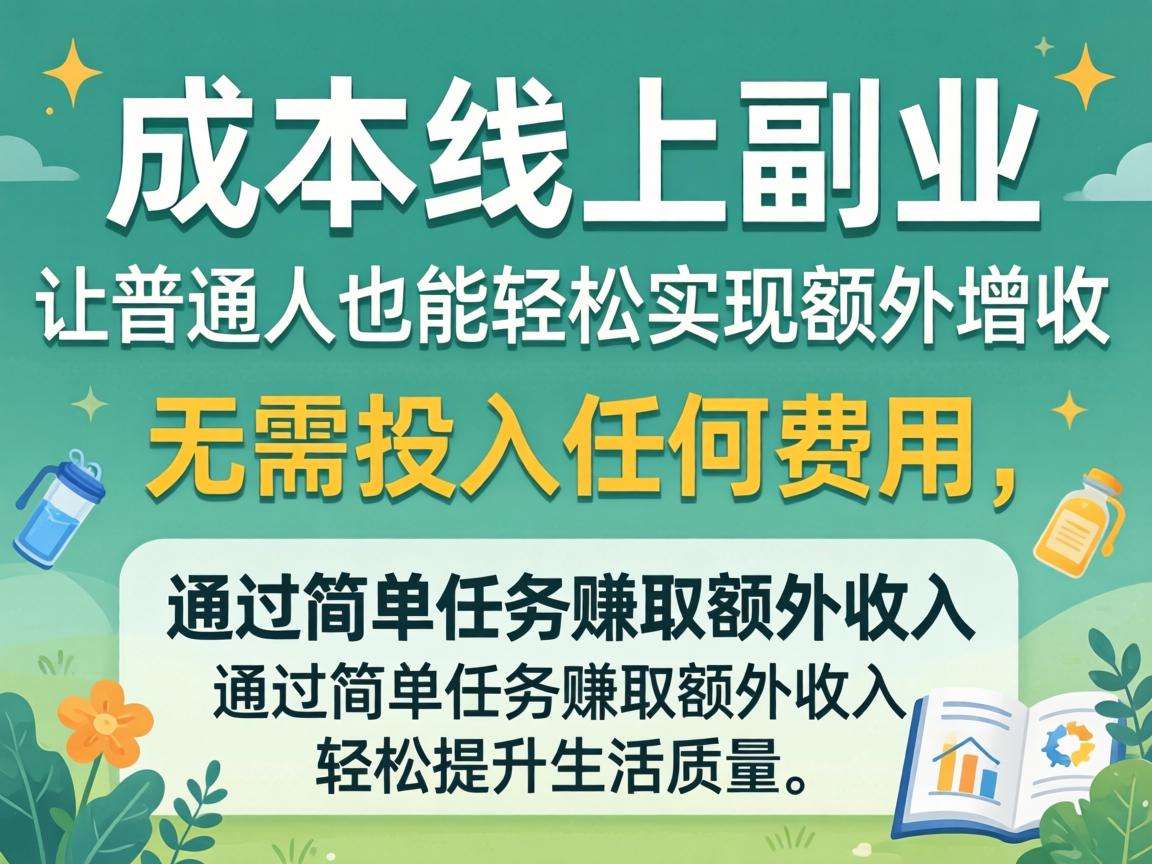 零成本线上副业真的能让普通人实现额外增收吗