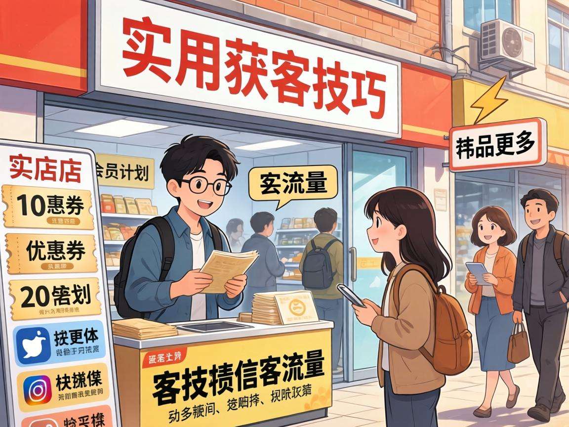 普通实体店怎么用实用获客技巧快速提升到店客流