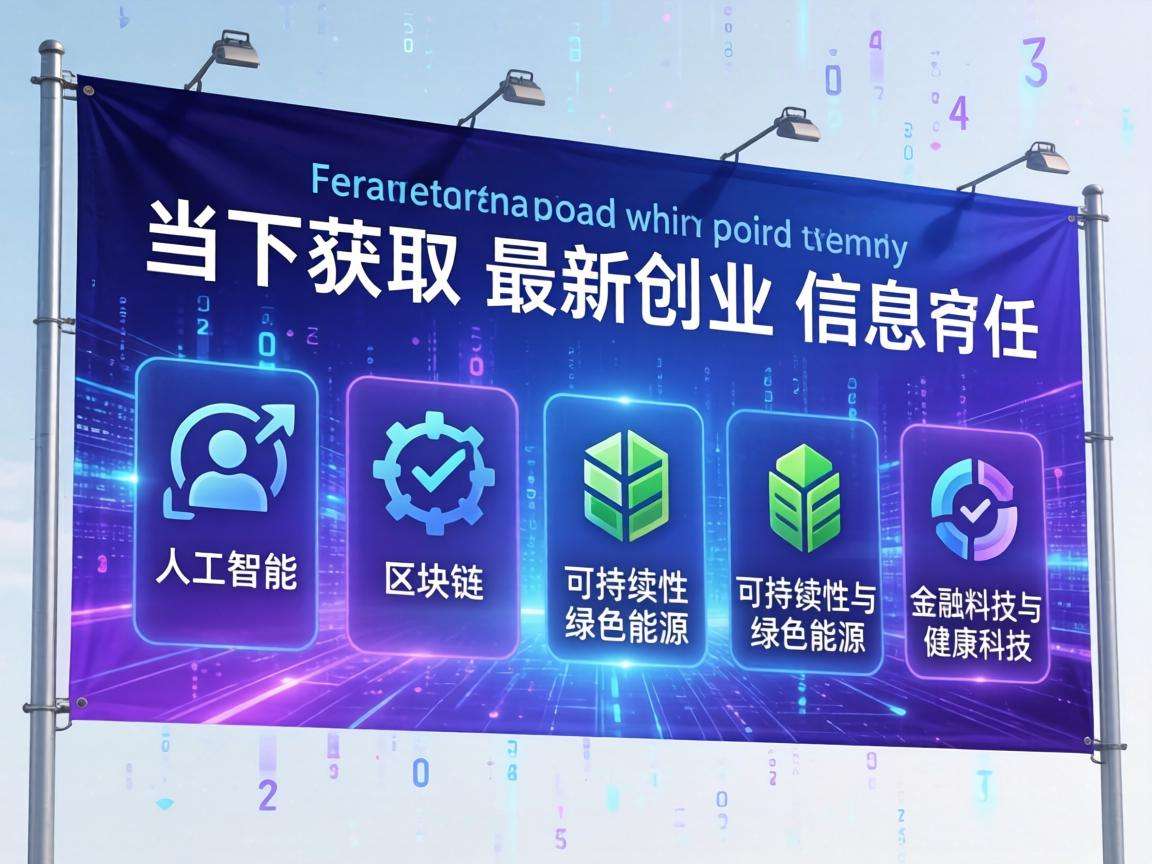 当下可获取的最新创业信息都有哪些值得重点关注的方向