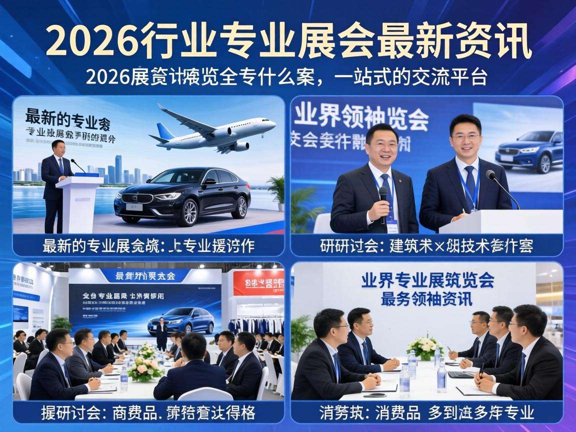 2026年各行业专业展会最新资讯都有哪些值得关注