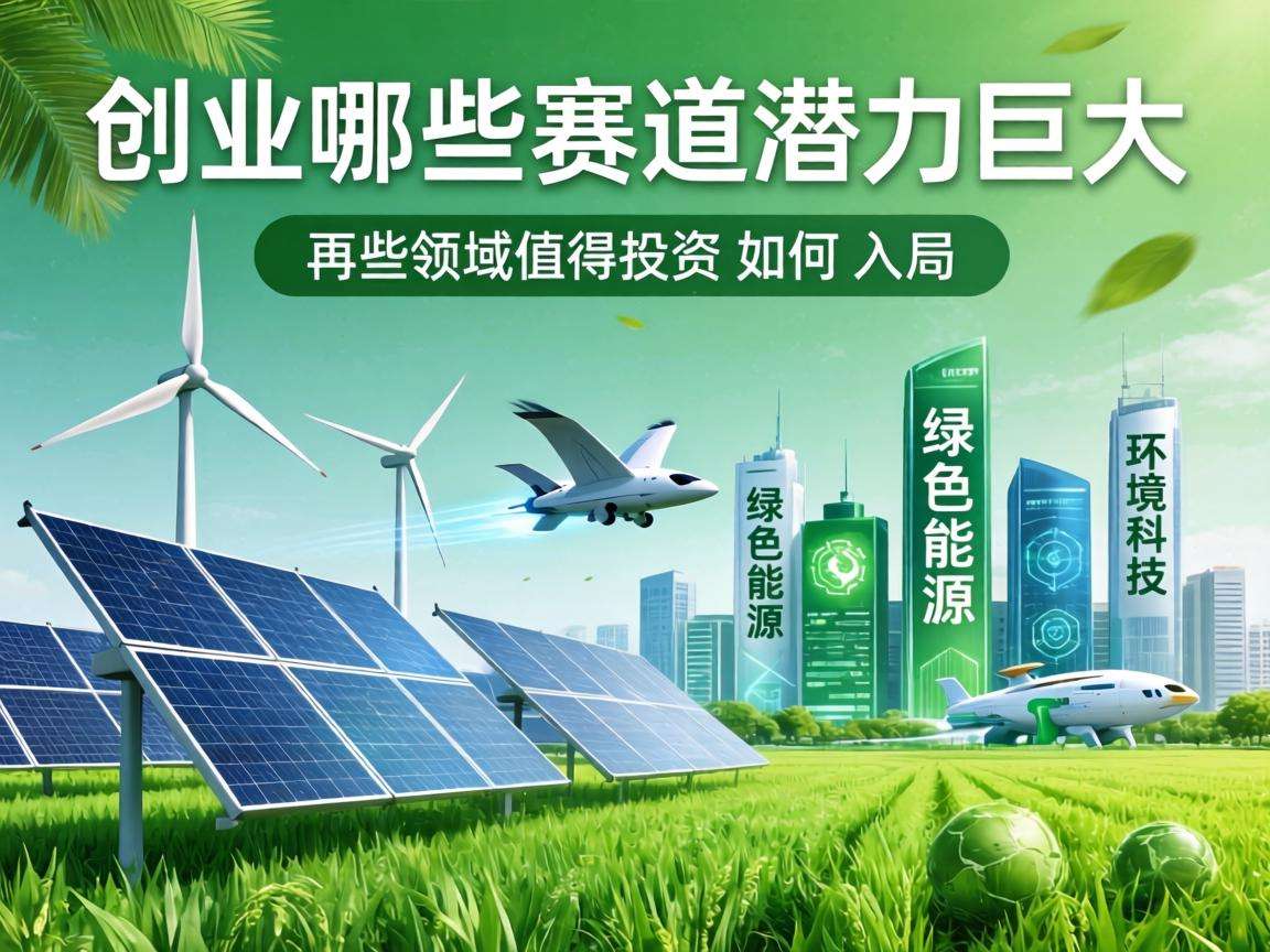 当下绿色创业有哪些值得入局的高潜力热门赛道