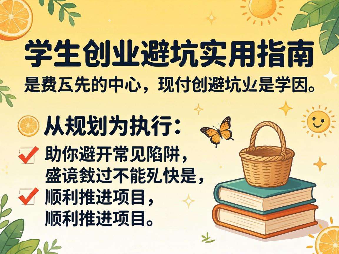 学生创业怎么避坑有哪些实用可落地的指南