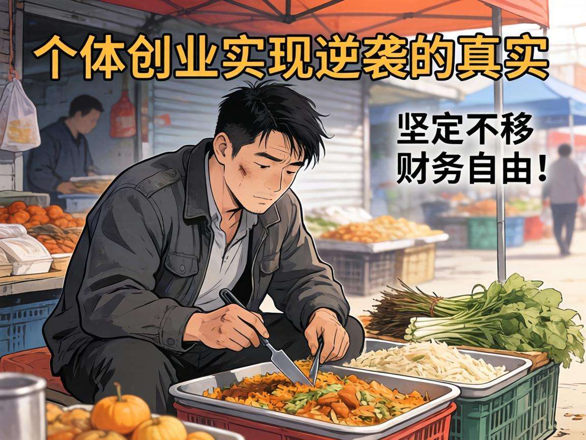 摆过地摊欠过债的普通人真能靠个体创业实现逆袭吗