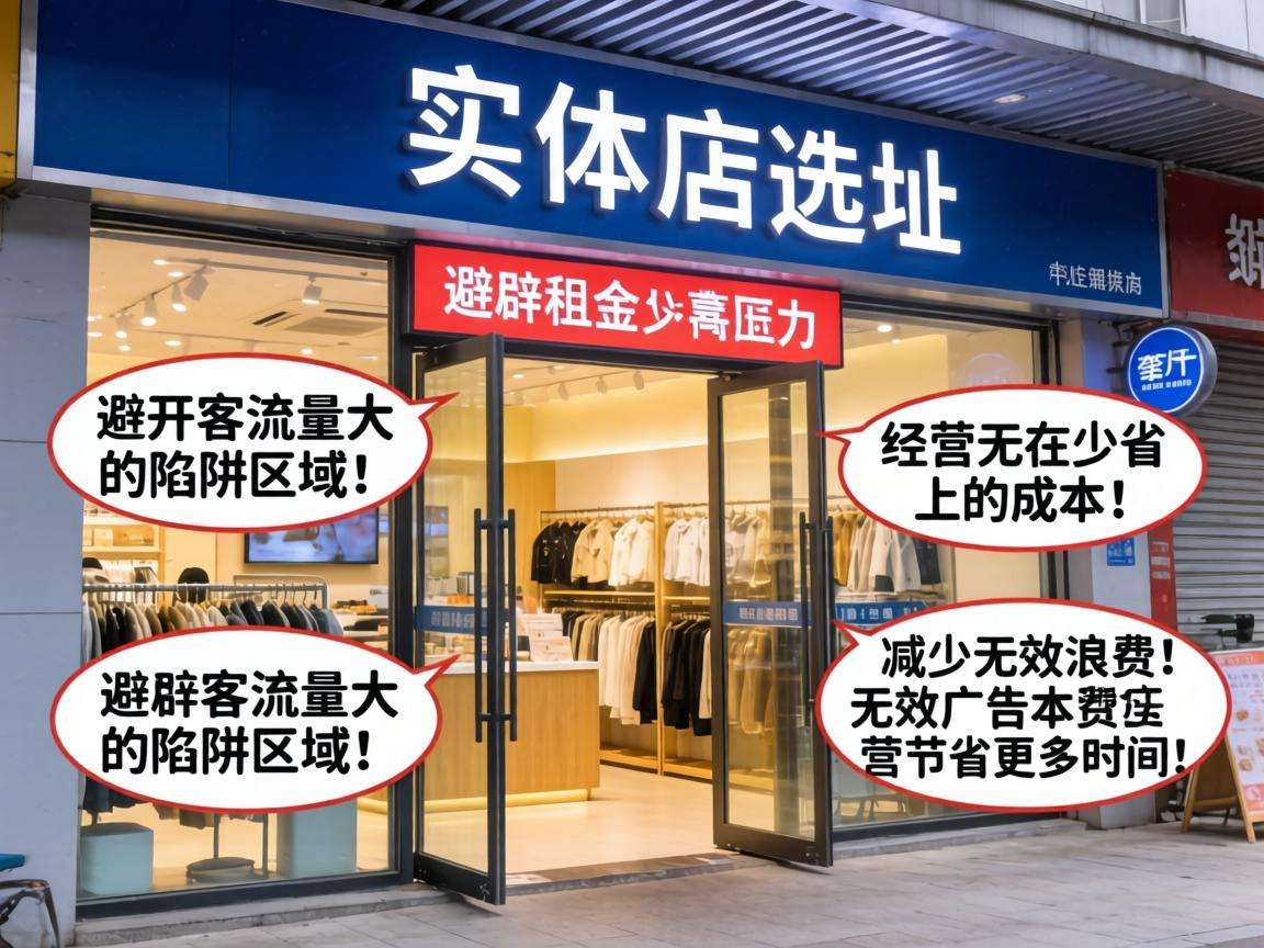 开实体店怎么选址才能避开客流陷阱少走弯路