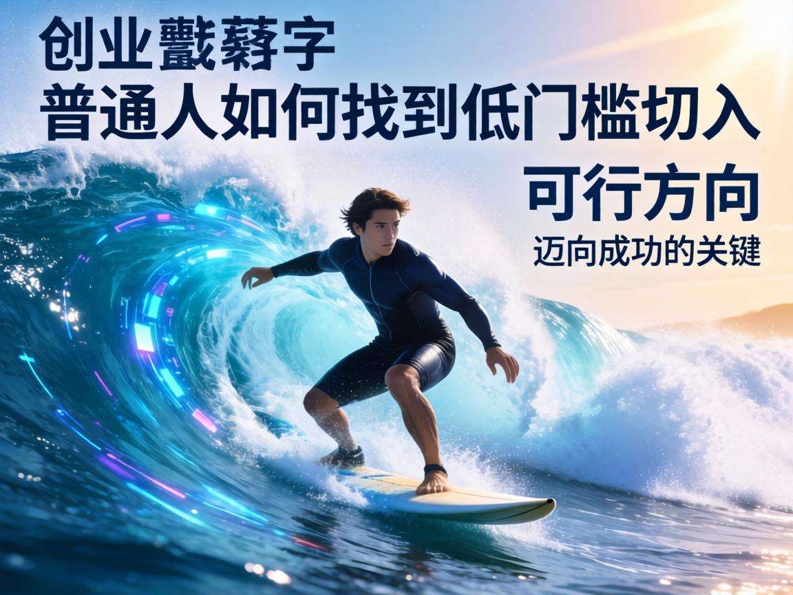 数字创业浪潮下普通人如何找到低门槛切入的可行方向