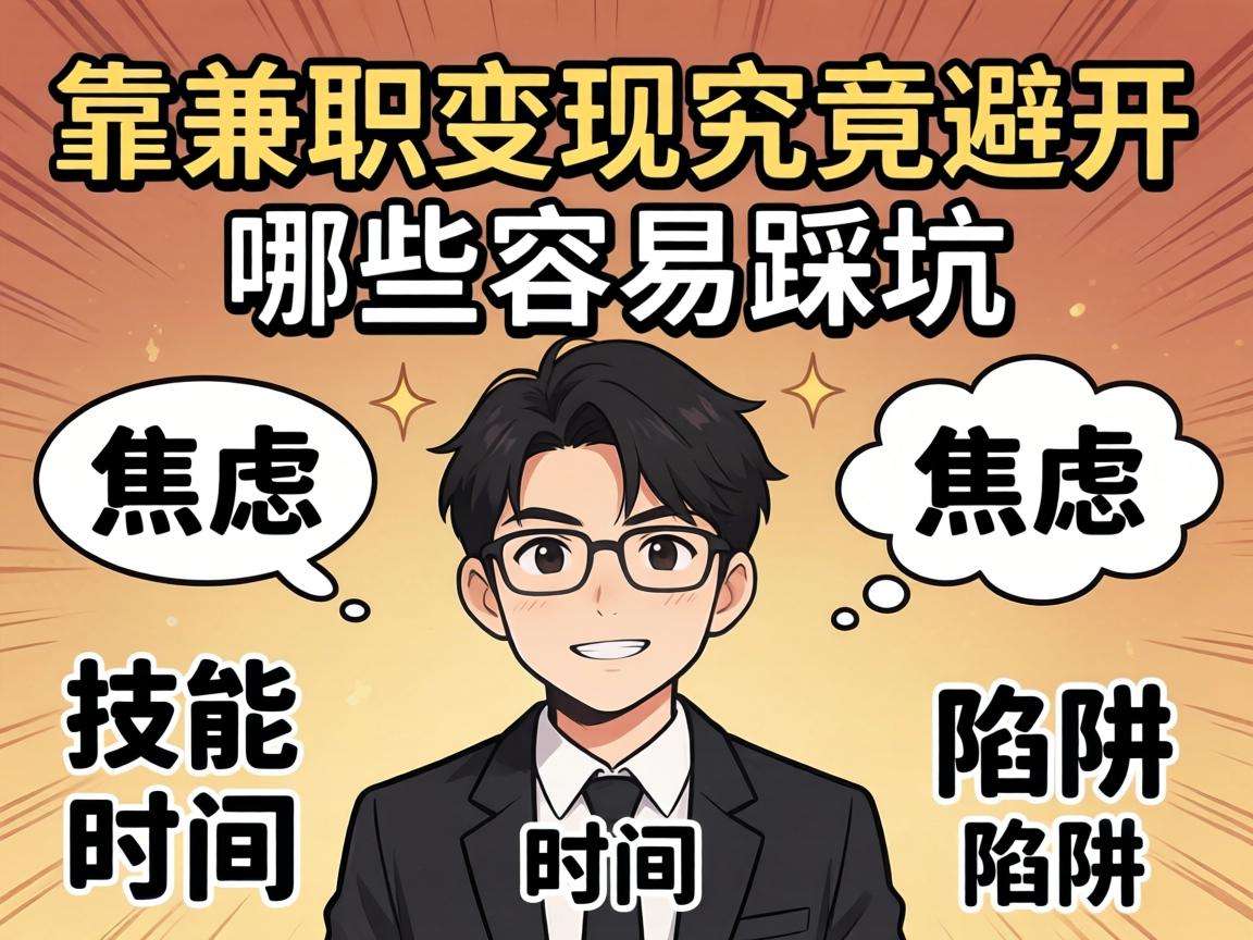 普通人想靠兼职变现究竟要避开哪些容易踩的坑