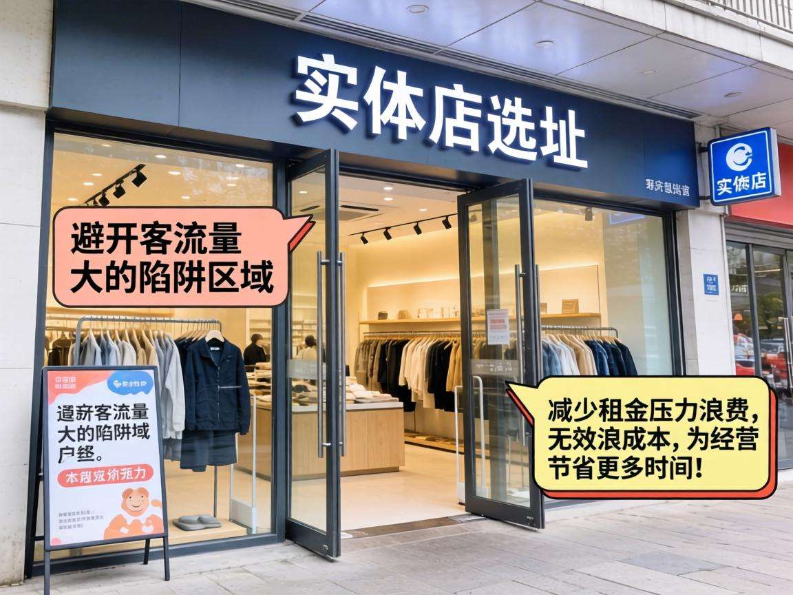 开实体店怎么选址才能避开客流陷阱少走弯路