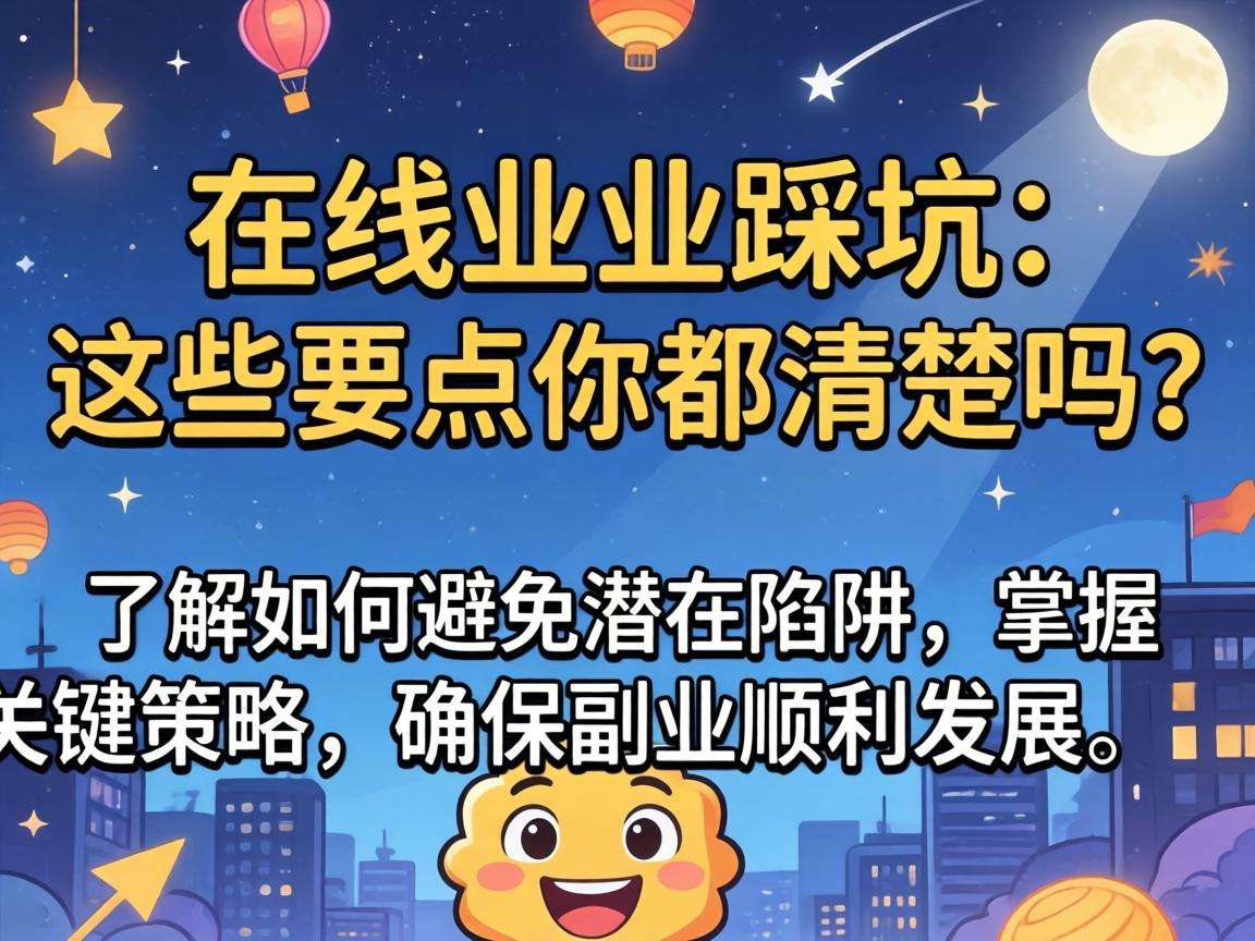想做线上副业不踩坑这些要点你都清楚吗