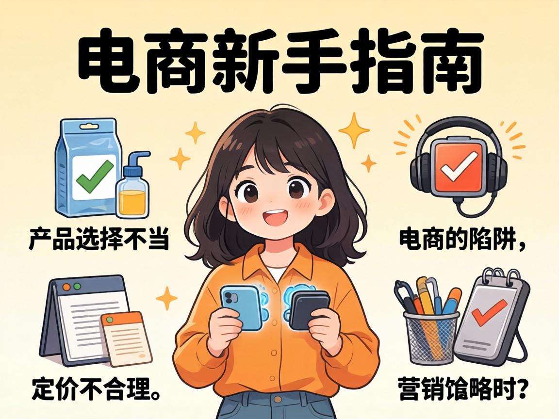 电商创业入门没基础新手从零开始要避开哪些常见踩坑点