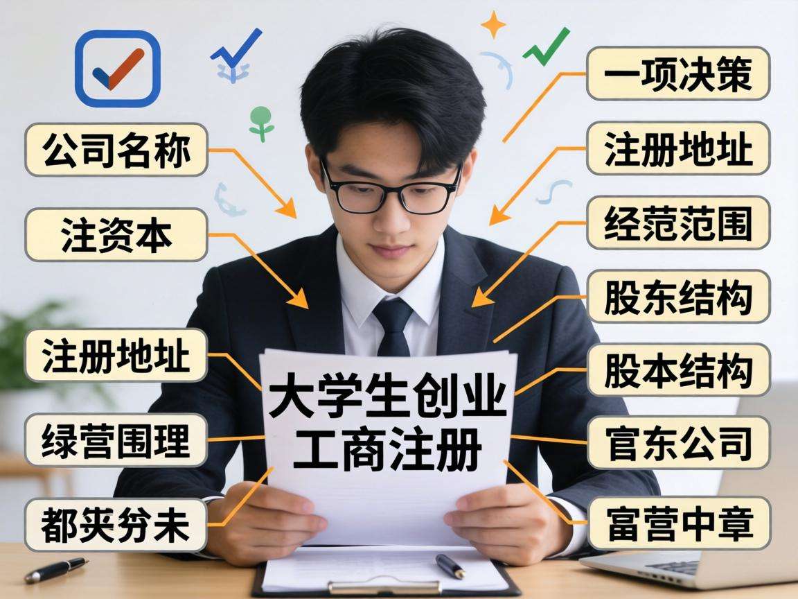 在校生创业办理工商注册需要注意哪些关键问题