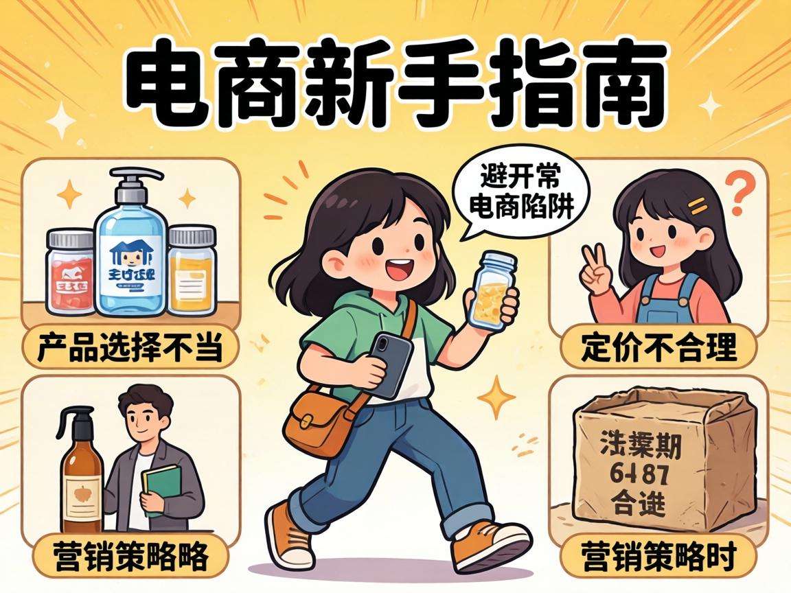 电商创业入门没基础新手从零开始要避开哪些常见踩坑点