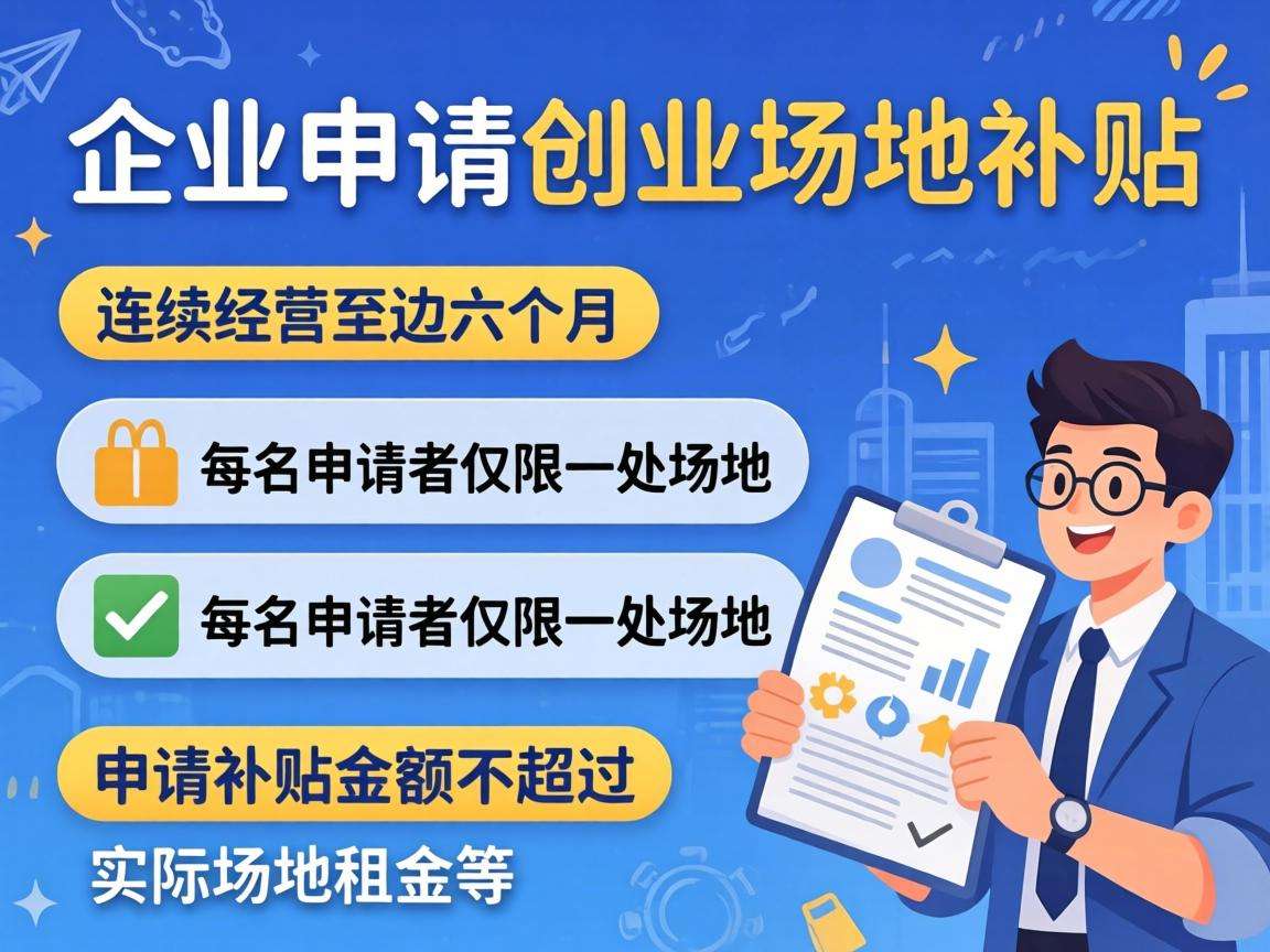 初创企业申请创业场地补贴需要满足哪些条件