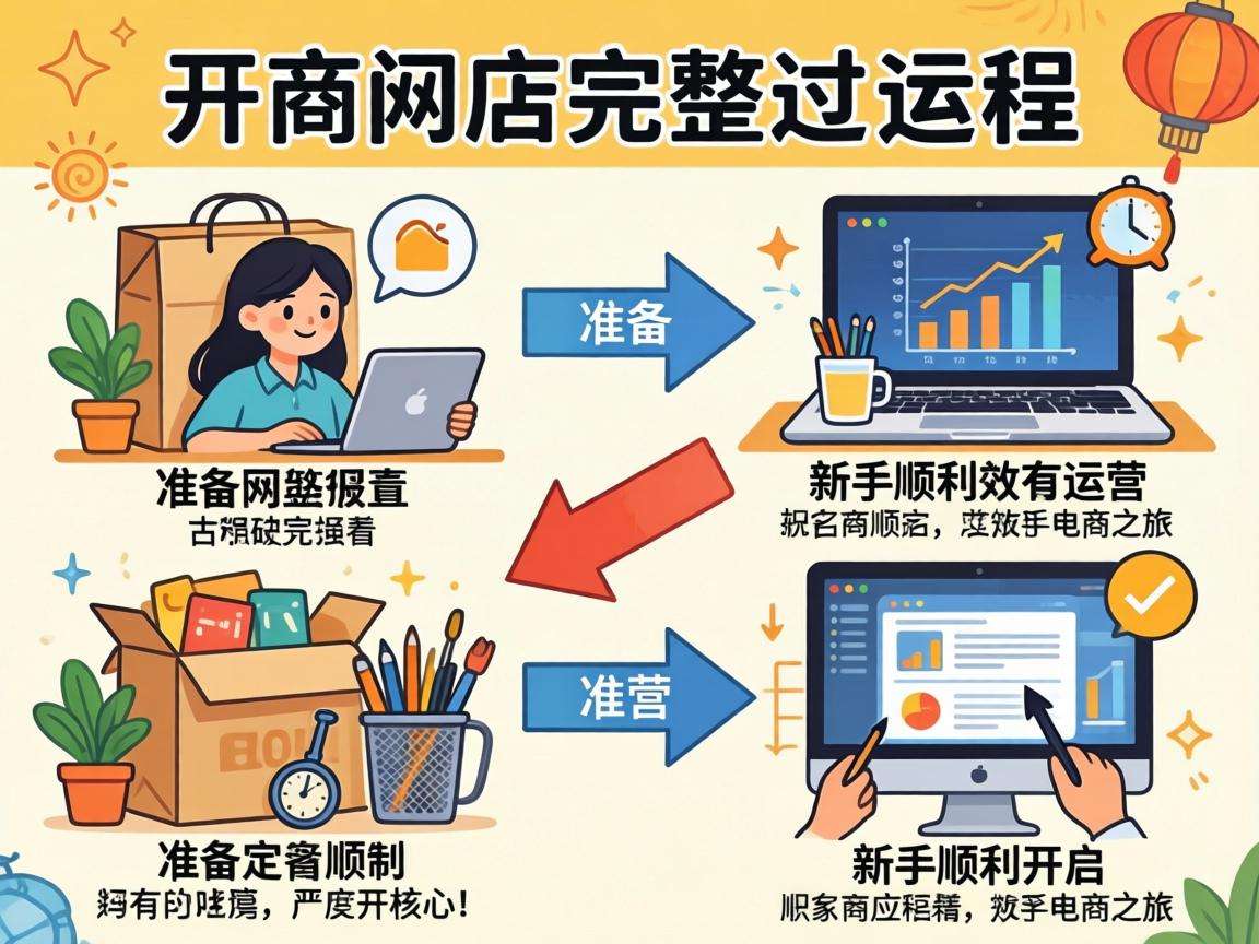 新手开网店完整流程具体都包含哪些核心步骤