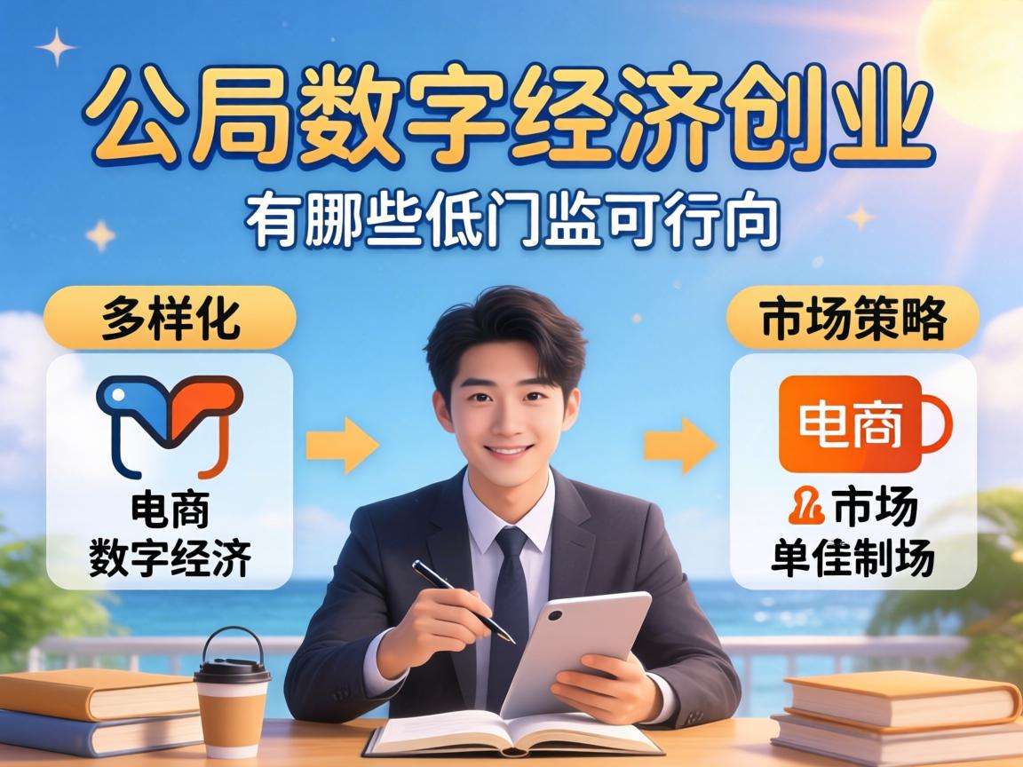 普通人入局数字经济创业有哪些低门槛可行方向