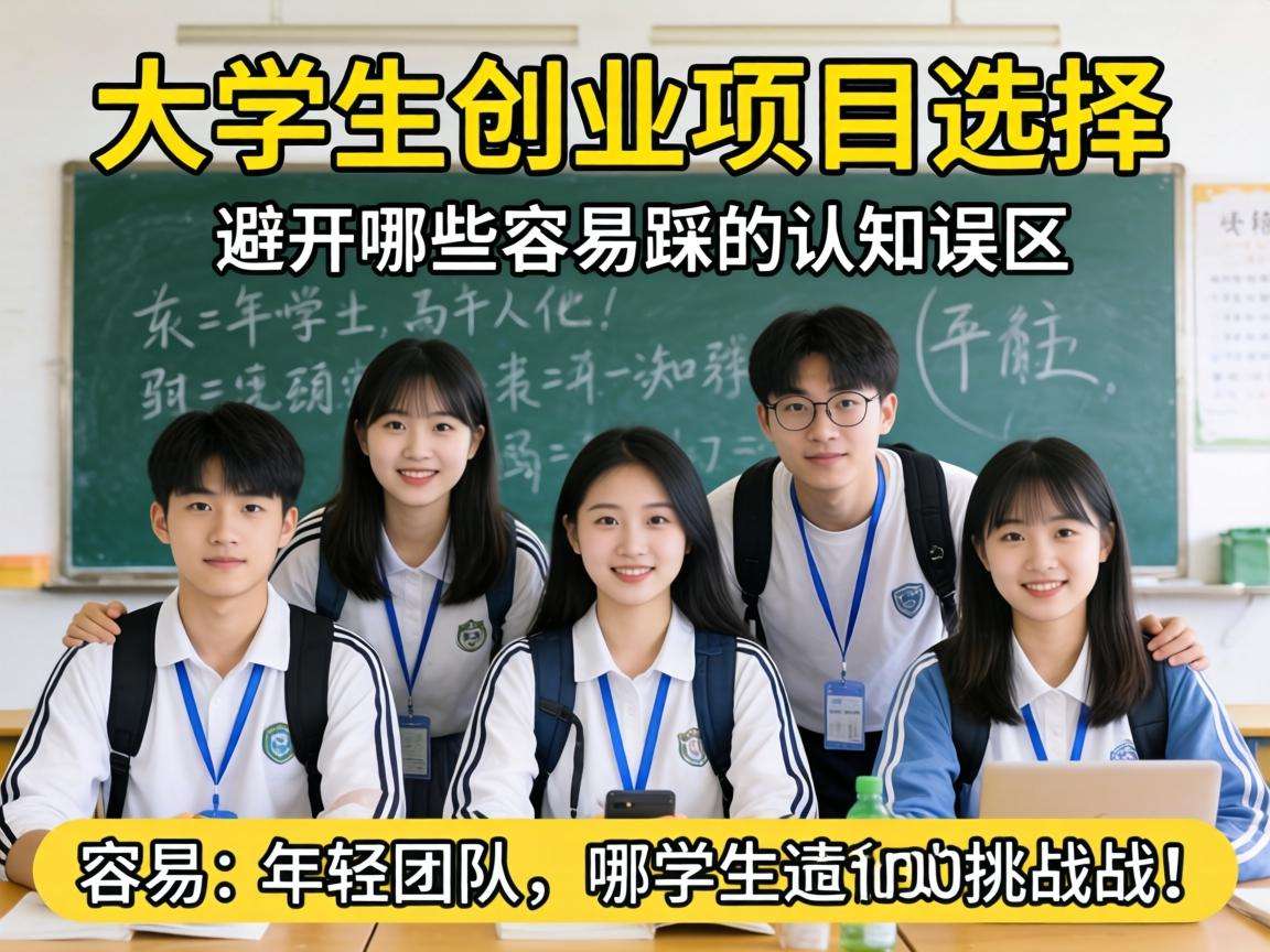 大学生创业项目选择要避开哪些容易踩的认知误区