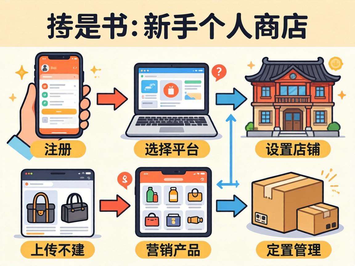 个人想从零开家网店全流程具体都有哪些步骤
