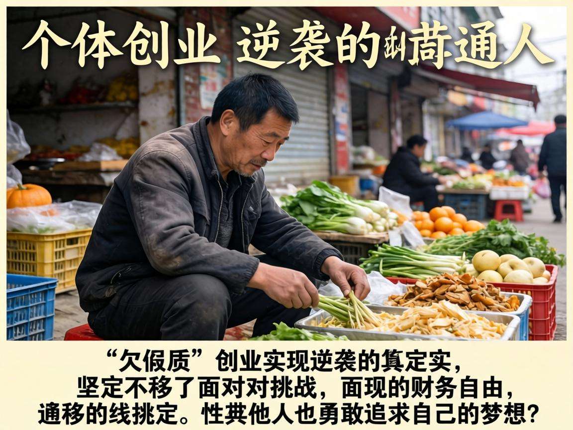 摆过地摊欠过债的普通人真能靠个体创业实现逆袭吗