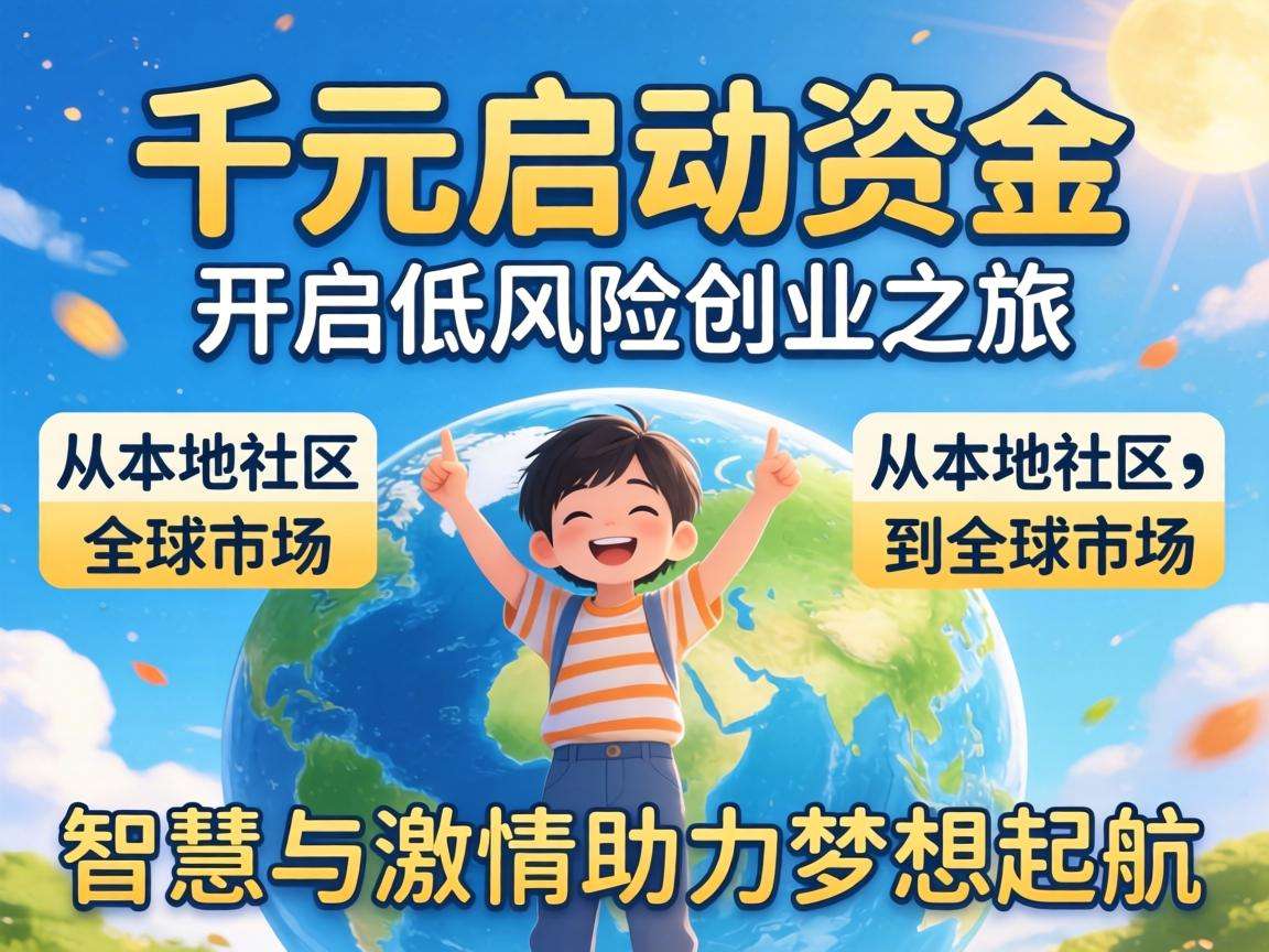 手头只有千元启动资金,能找到哪些靠谱的低风险创业方向