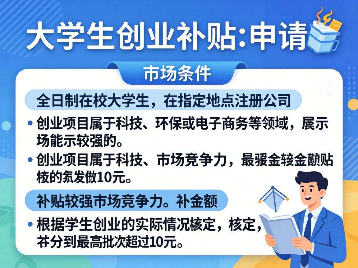 大学生创业补贴具体申请条件和发放标准都有哪些
