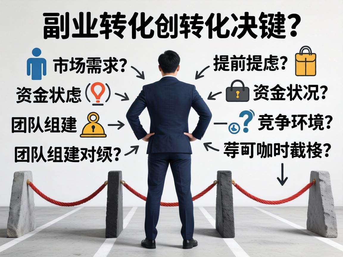 普通人想把副业转成创业项目,有哪些必须提前考虑的问题
