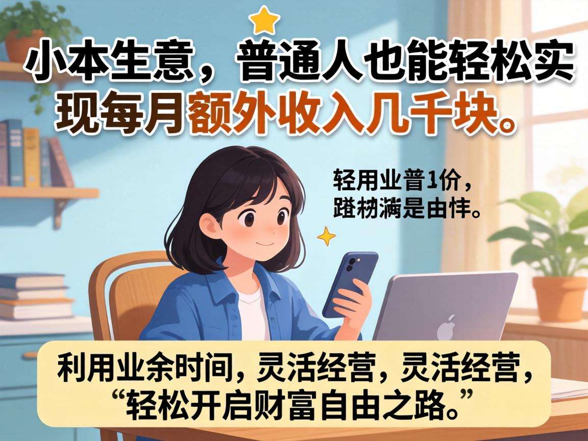 普通人做线上小本生意真的能每个月多赚几千块吗