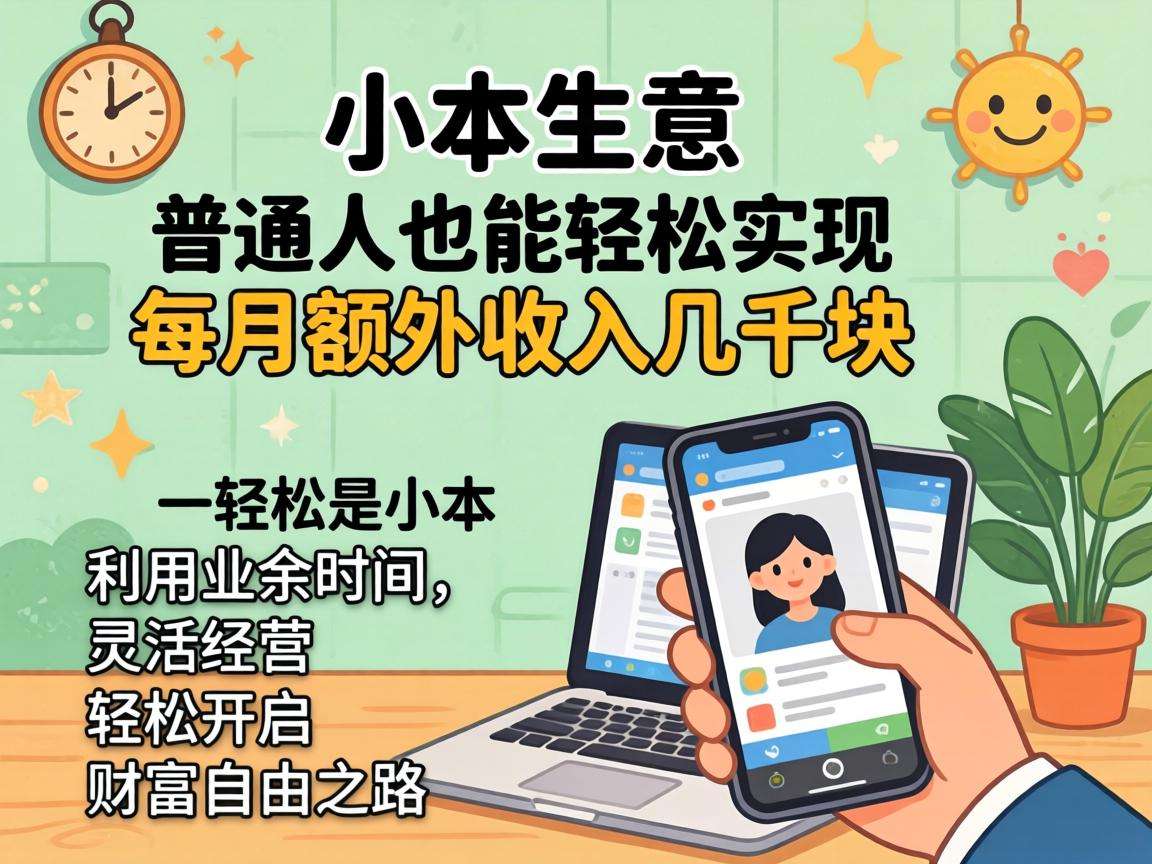 普通人做线上小本生意真的能每个月多赚几千块吗