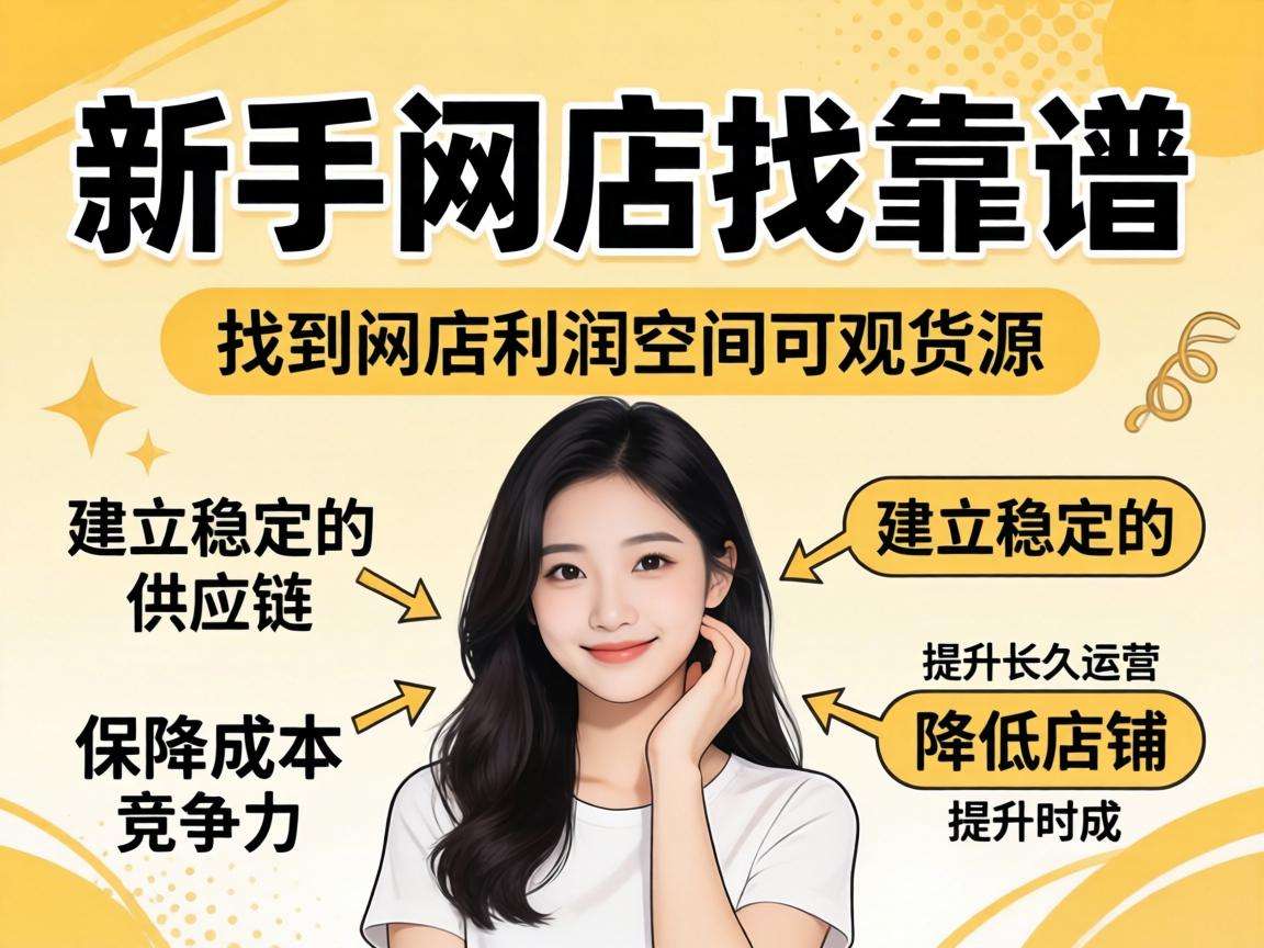 新手开网店没经验怎么找靠谱且利润空间可观的货源
