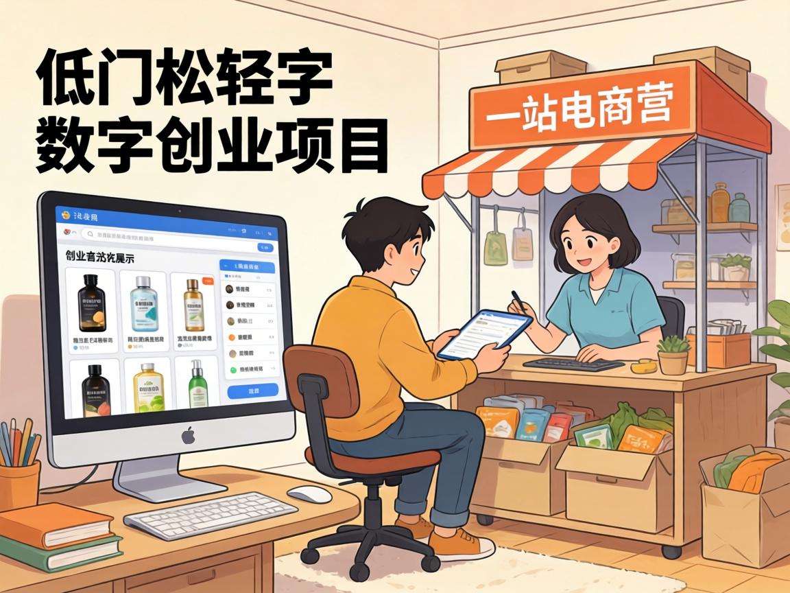 当下普通人可入局的低门槛数字创业新项目有哪些