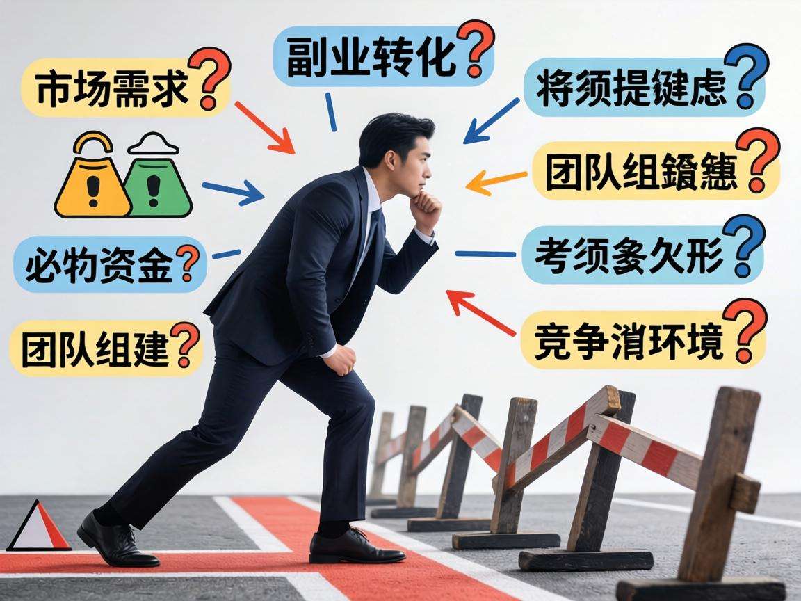 普通人想把副业转成创业项目,有哪些必须提前考虑的问题