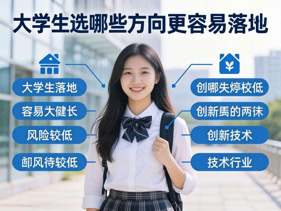 大学生想创业选哪些方向更容易落地且风险较低