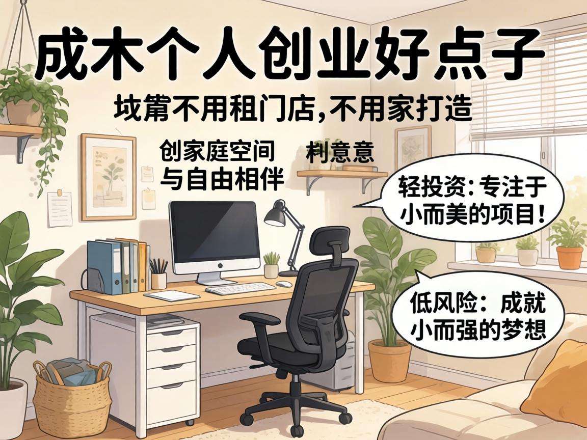 小成本不用租门店的个人创业好点子都有哪些
