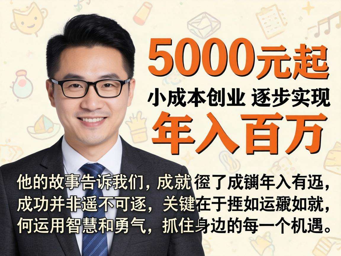 5000元起步的小成本创业真的能做出年入百万的成绩吗