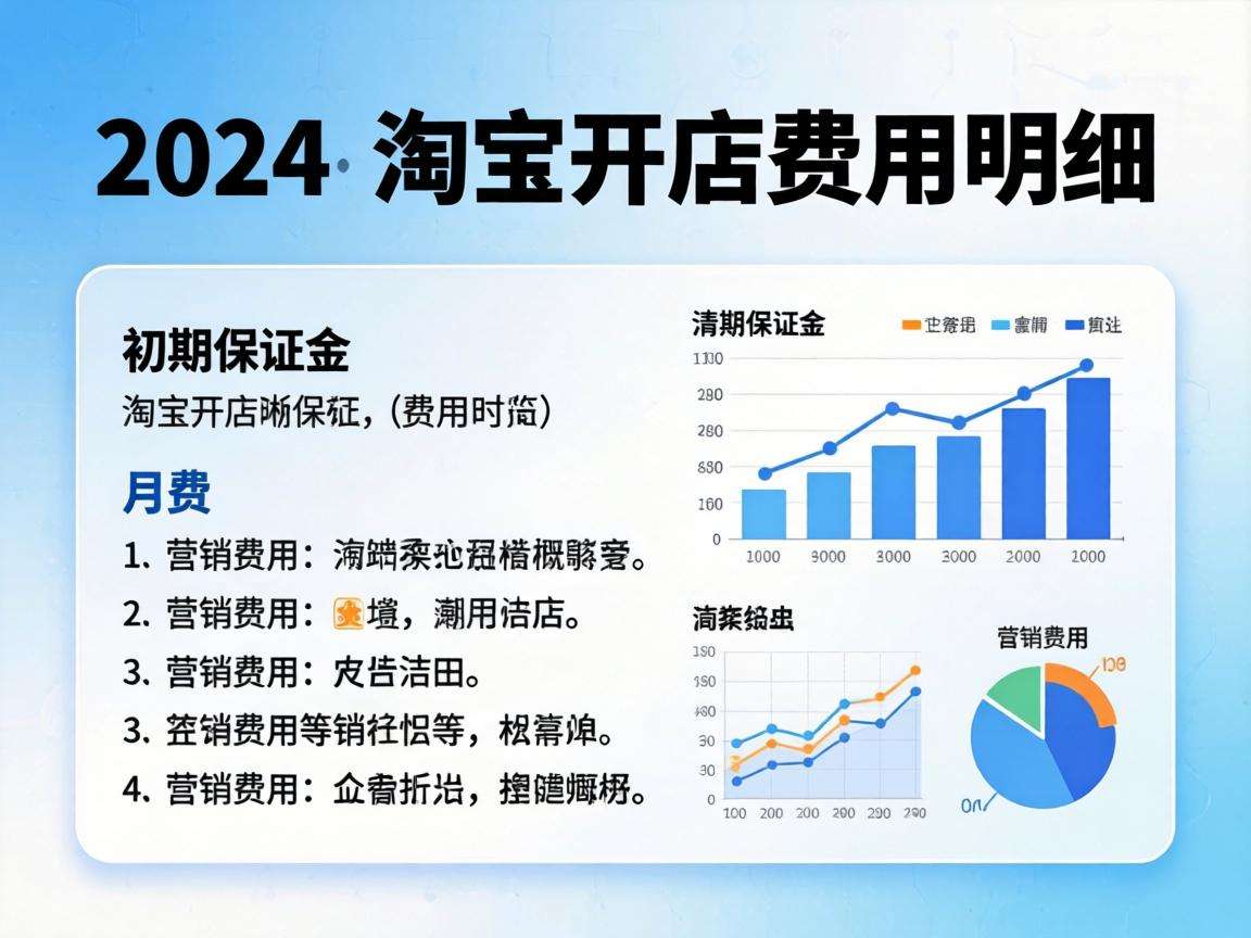 2024淘宝开店要花多少钱完整费用明细都在这