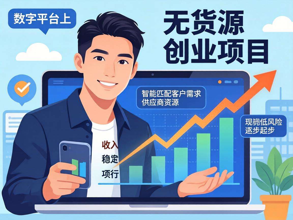 新手想低风险起步无货源创业项目真的靠谱吗
