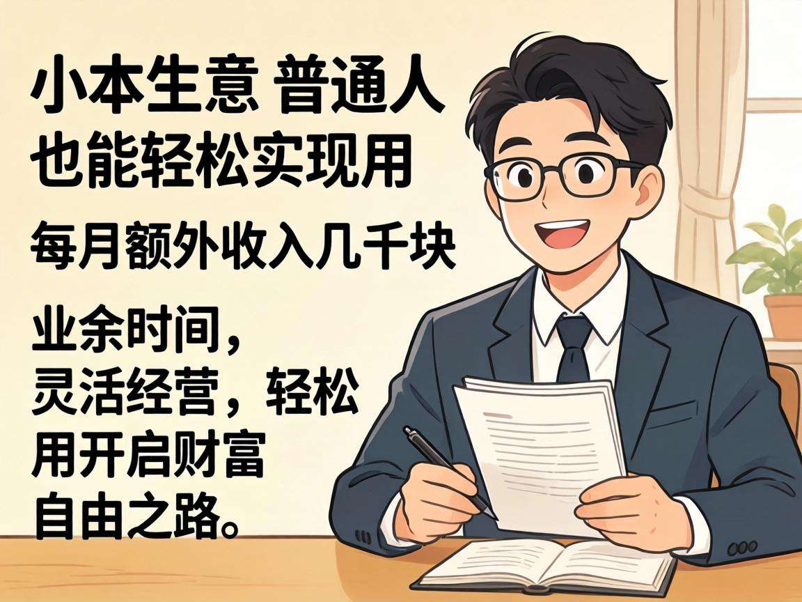普通人做线上小本生意真的能每个月多赚几千块吗